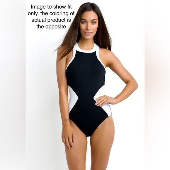 Seafolly Black and White One Piece Swimsuit, Size US4 - Picture 5 of 8